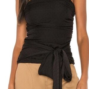 NWT Brigitte Herskind Black Molly Top S/6